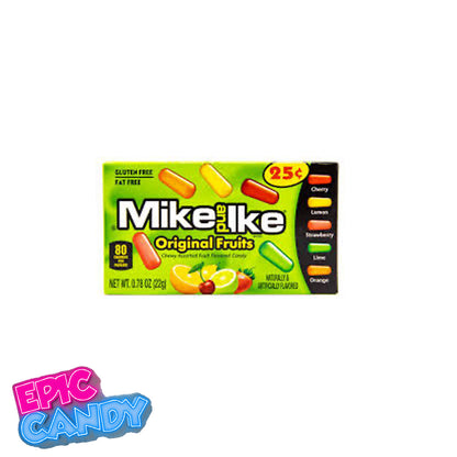 Mike & Ike Original Fruits – Chewy Fruit Gummy Candy (22 g Mini Box)