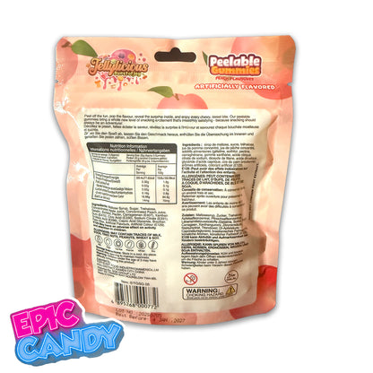 Jellylicious Burst of Joy Peelable Gummies – Peach 65 g | Halal Fruit Candy