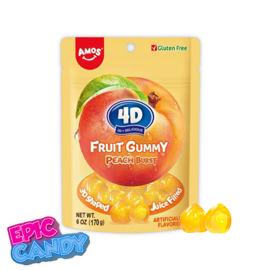 4D Fruit Gummy — Peach Burst (170 g)