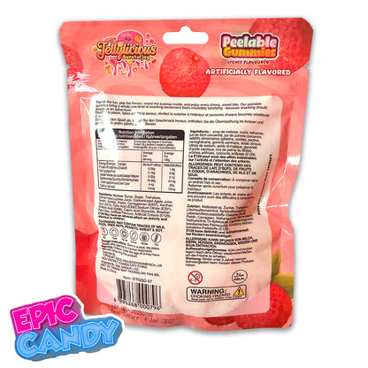 Halal Jellylicious Burst of Joy Peelable Gummies – Lychee 65 g | Halal Fruit Candy