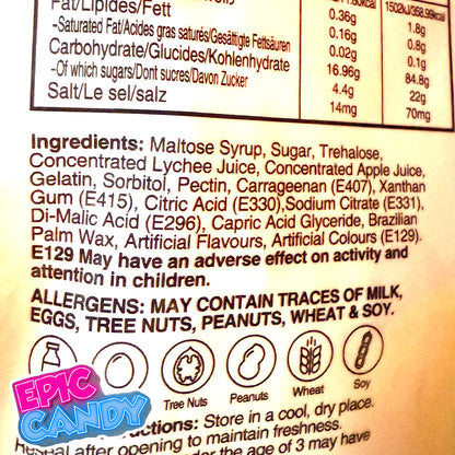 Halal Jellylicious Burst of Joy Peelable Gummies – Lychee 65 g | Halal Fruit Candy
