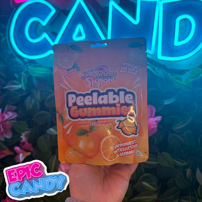 Jellylicious Peelable Gummies — Orange (65g)