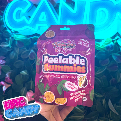 Jellylicious Peelable Gummies — Passion Fruit (65g) (Halal)