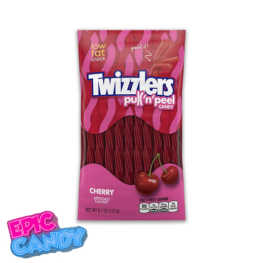 Twizzlers Pull ‘n’ Peel – 172 g | Cherry Flavoured Peelable Licorice Candy
