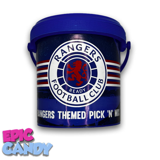 Rangers FC Themed Football Sweet Tub – 600g | Delicious Assorted Sweets for Football Fans