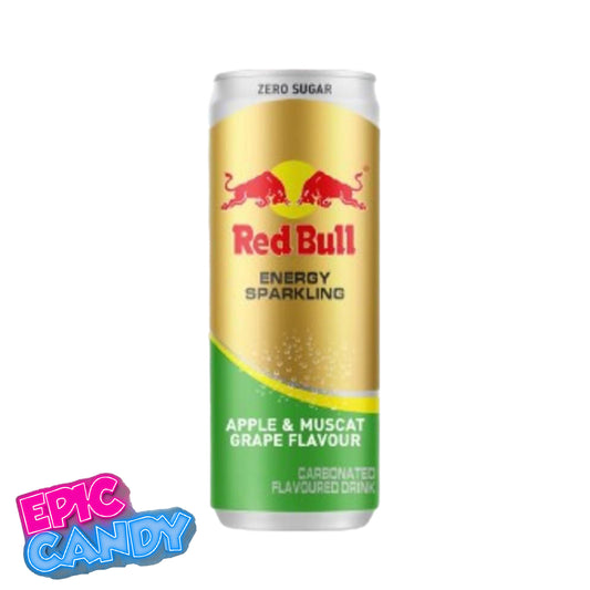 Red Bull Sparkling Apple & Muscat Grape – 250 ml | Limited-Edition, Zero-Sugar Energy Drink