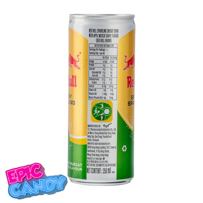 Red Bull Sparkling Apple & Muscat Grape – 250 ml | Limited-Edition, Zero-Sugar Energy Drink