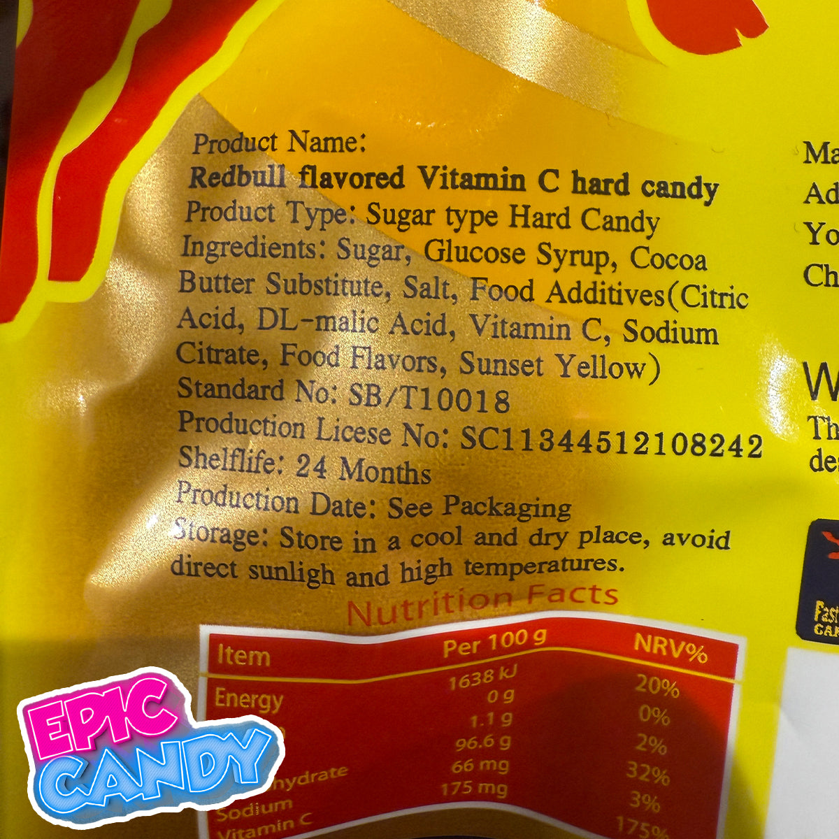 Red Bull Hard Candy – 22 g | Energy Drink Flavoured Sweets