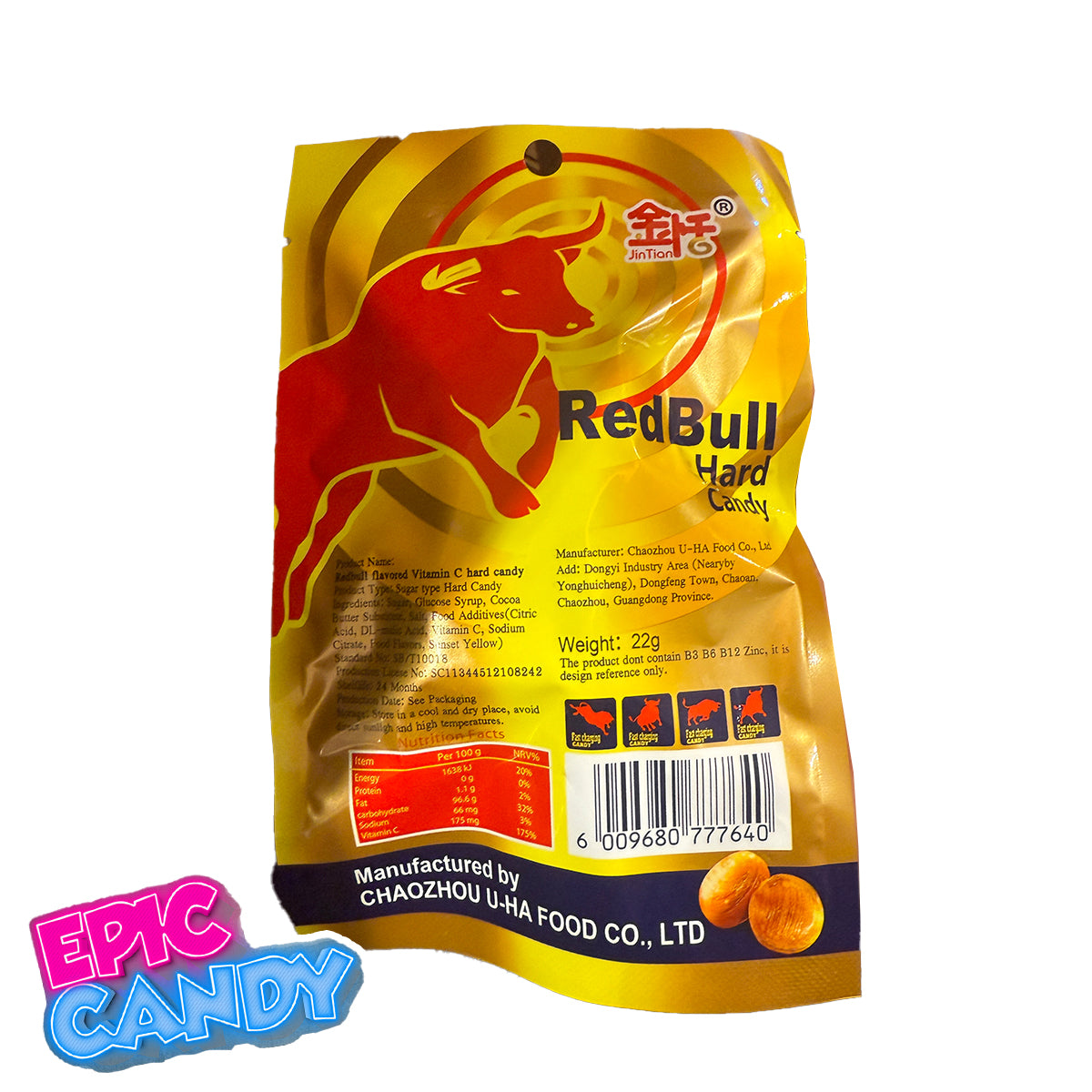 Red Bull Hard Candy – 22 g | Energy Drink Flavoured Sweets