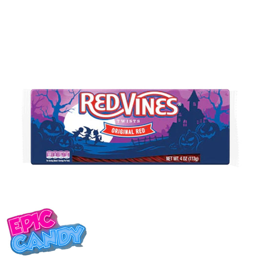 Red Vines Halloween Original Red Twists – 113g | Classic Chewy Red Licorice Candy
