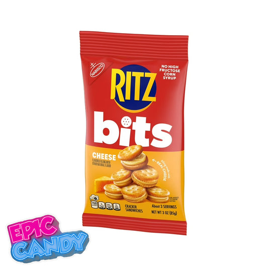 Ritz Bits Peanut Butter 85g (3 oz) — Crunchy Peanut Butter Sandwich Snacks