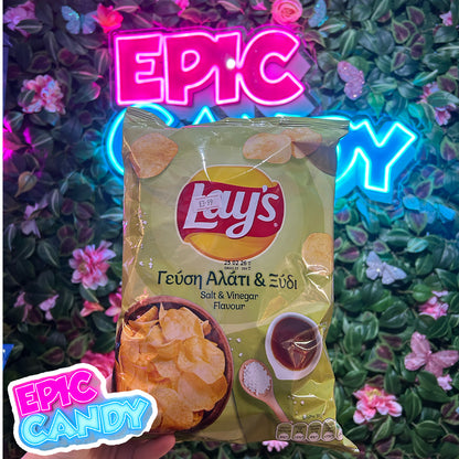 Lay's Salt & Vinegar Potato Chips 130g