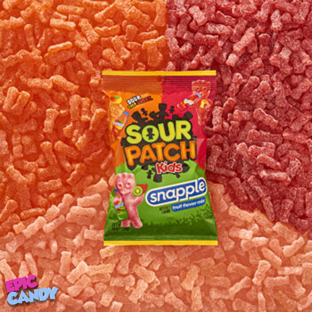 Sour Patch Kids Snapple Soft & Chewy Candy Peg Bag 102g