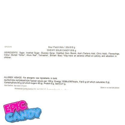 Sour Patch Kids – 1.58kg Family Size Bag | Bulk Fruity Sour Then Sweet Gummy Candy | USA Import