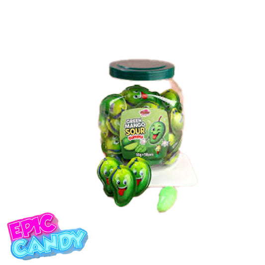 Jellylicious Green Mango Sour Gummies 18g (50 pcs)
