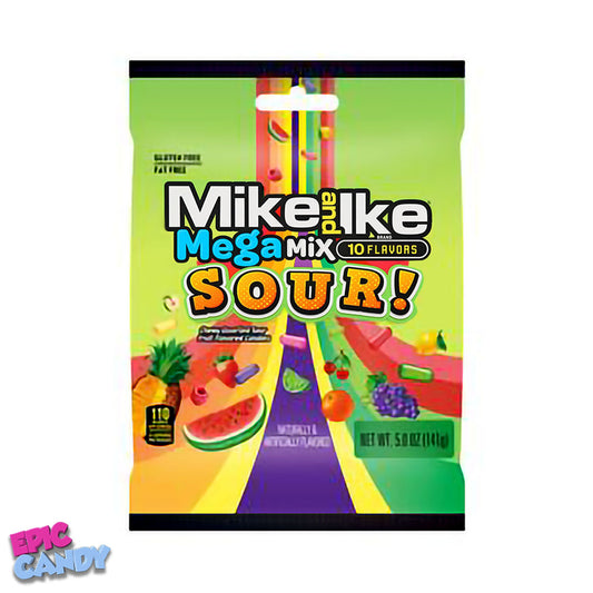 Mike and Ike Mega Mix Sour 141g – Tangy & Chewy Assorted Sour Candy