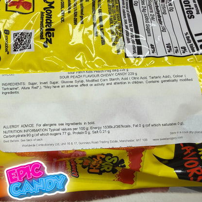Sour Patch Kids Peach Peg Bag - 228g