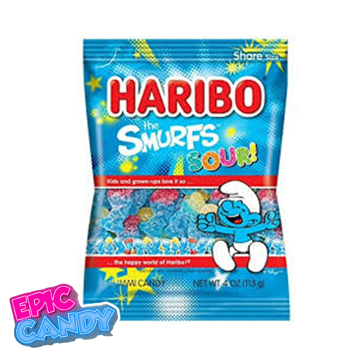 Haribo The Smurfs Sour — 113 g