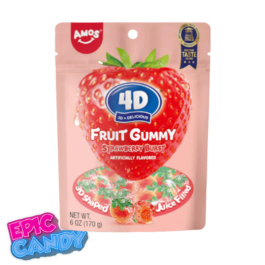 4D Fruit Gummy — Strawberry Burst (170 g)
