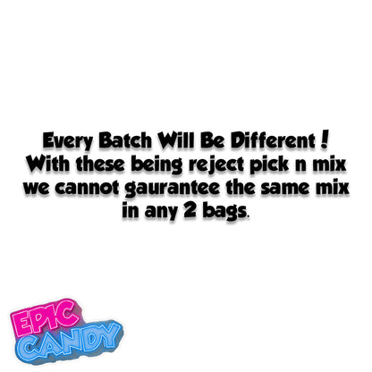 2kg Pick n Mix Rejects - Epic Candy sweets, every bag is a different mix 2kg
