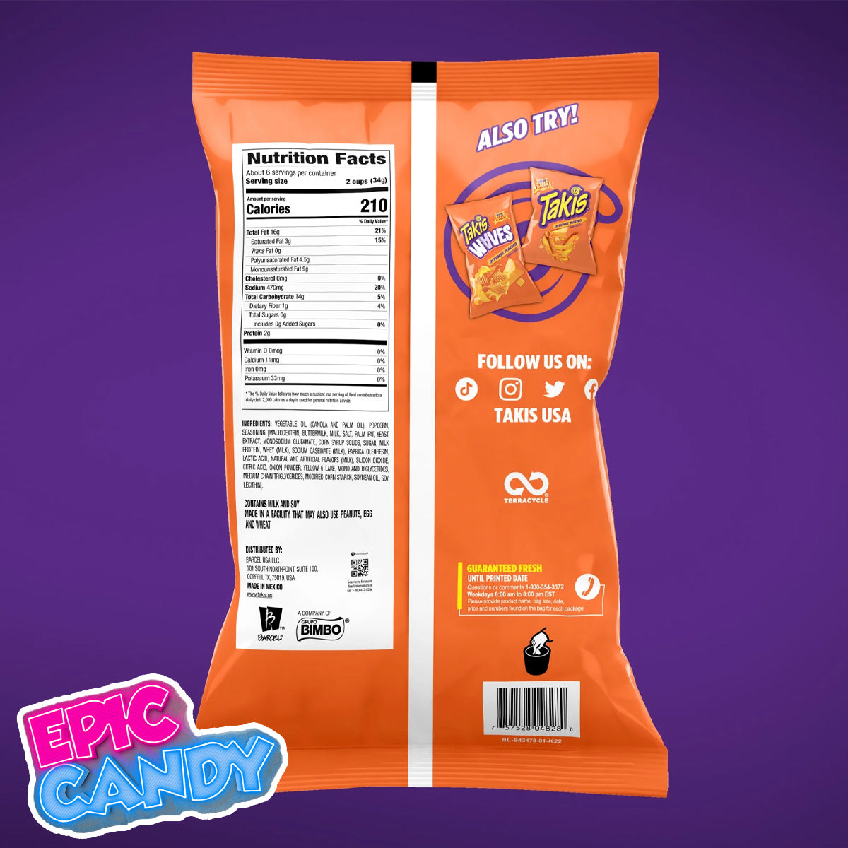 Popcornopolis Takis Intense Nacho – 170 g | Cheesy Nacho Flavoured Gourmet Popcorn