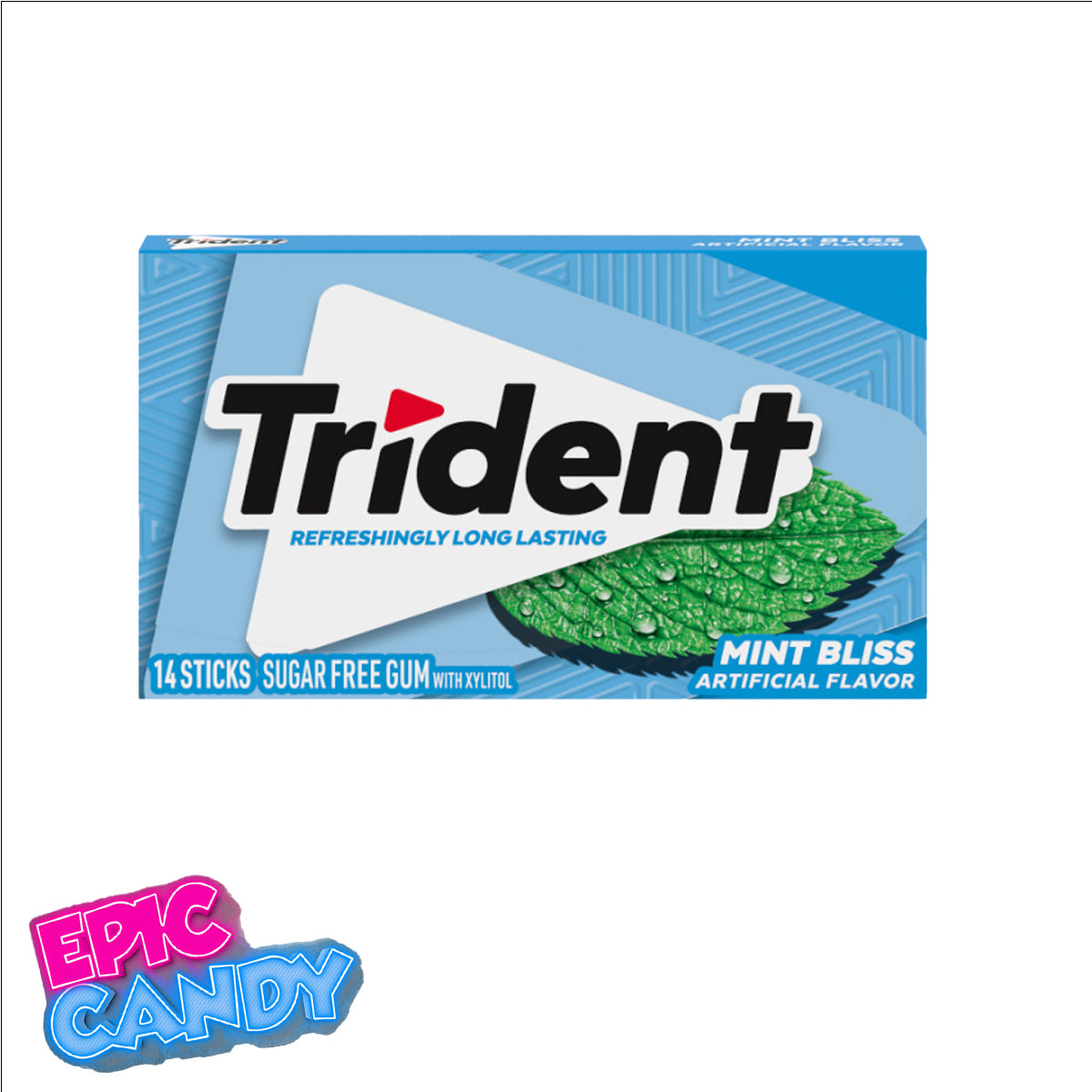Trident Mint Bliss — Sugar-Free Gum — 14 Sticks