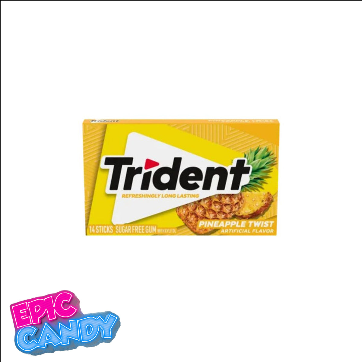 Trident Pineapple Twist — Sugar-Free Gum — 14 Sticks