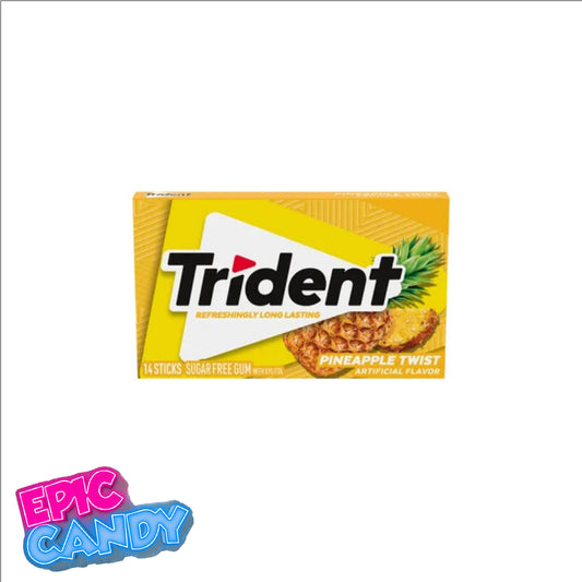 Trident Pineapple Twist — Sugar-Free Gum — 14 Sticks