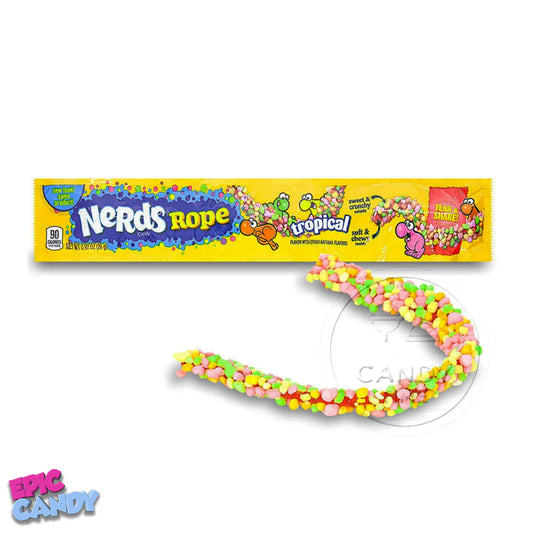Tropical Nerd Rope Fruit Flavour Candy 26g