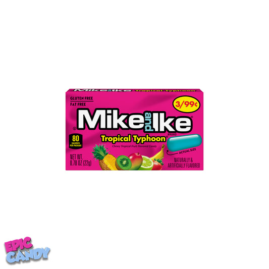 Mike and Ike Tropical Typhoon 22g | Fruity Chewy Candy on the Go
