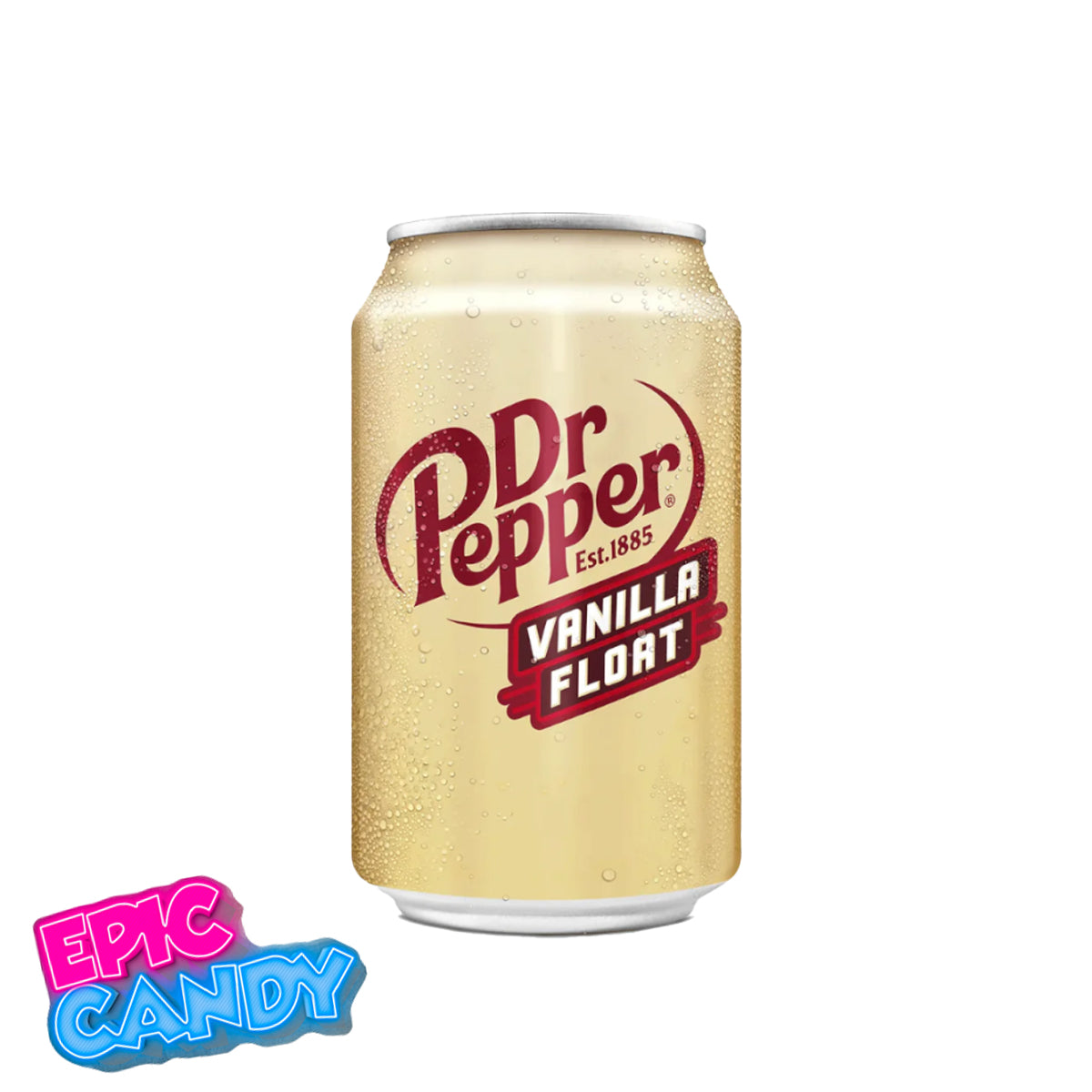 Classic Dr Pepper with a creamy vanilla twist — 355 mL canned soda, ready to enjoy chilled.