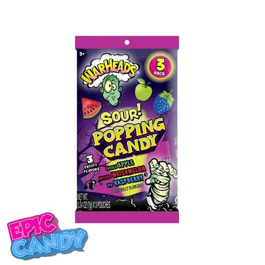 Warheads Sour Popping Candy Spooky – 28g | Extreme Sour Halloween Candy Treat