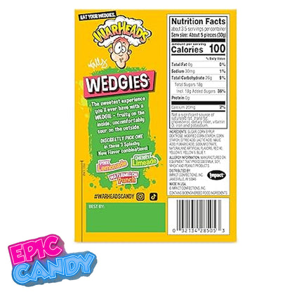 Warheads Sour Wedgies — Theatre Box 99 g
