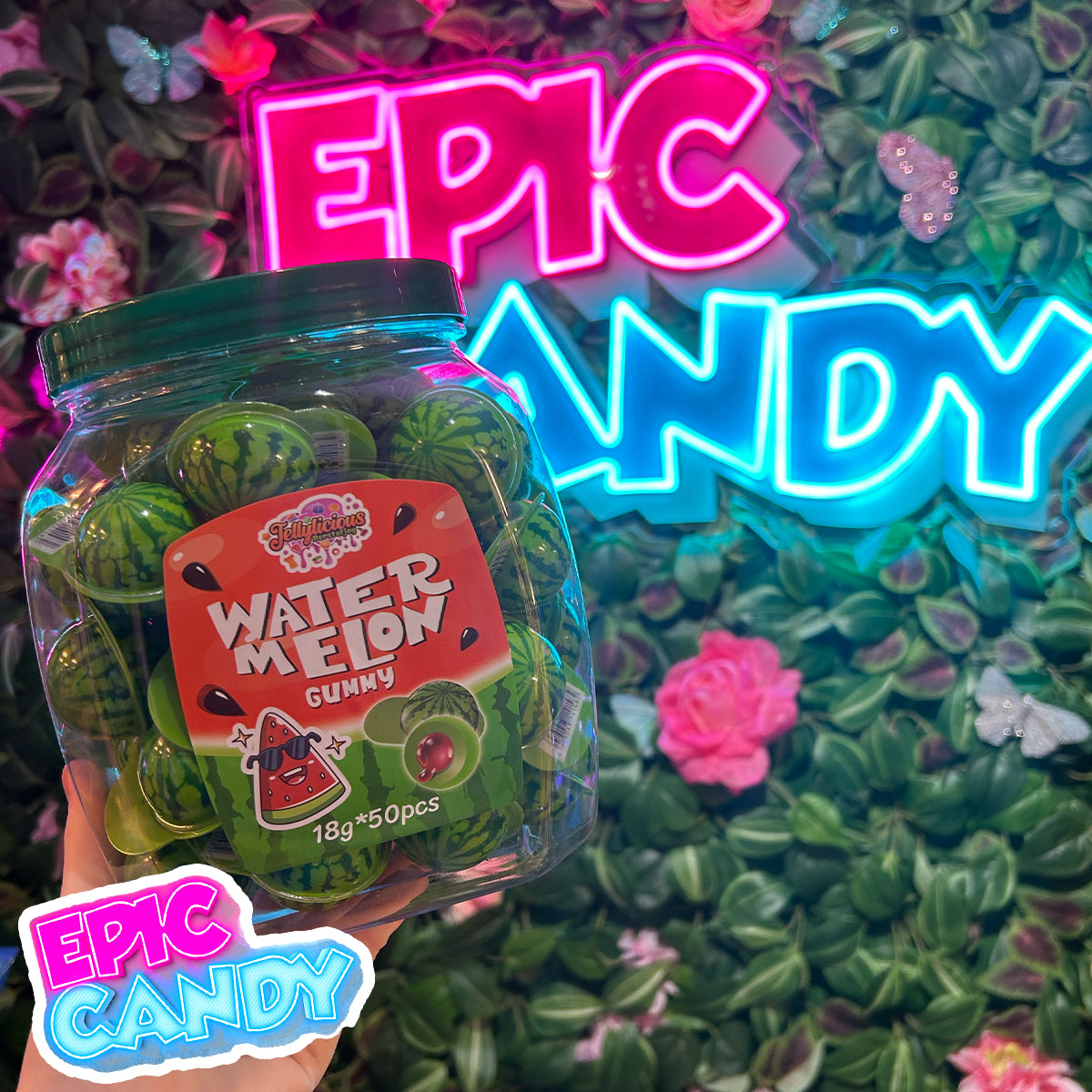Jellylicious Watermelon Gummies 18g (50 pcs)