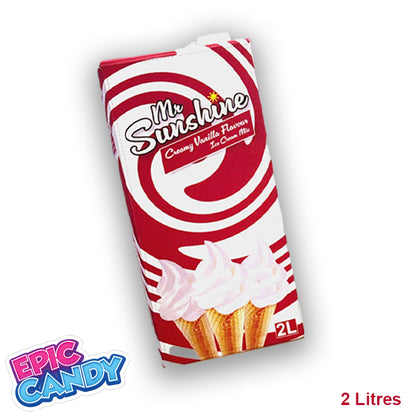 Mr Sunshine 2 Litres UHT Mr Whippy milk ice cream mix for Ninja Slush Tik Tok Viral